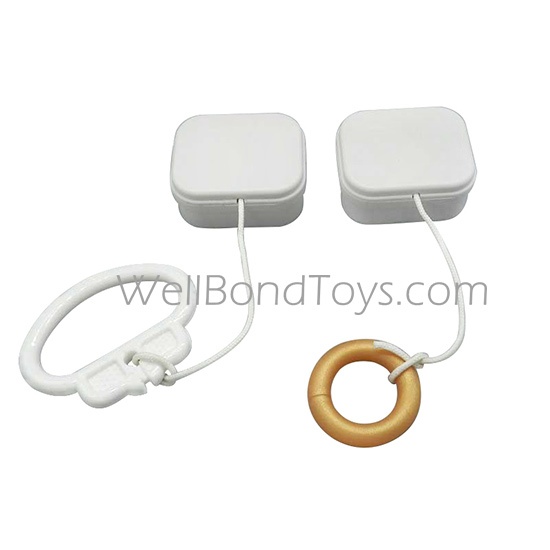 Pull String Round Music Box