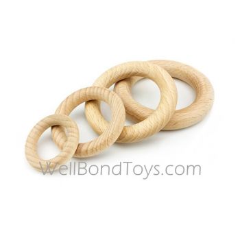 Baby Wooden Teether Ring