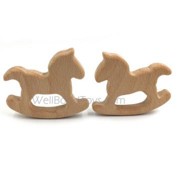 wooden teether nature baby teething toy organic eco-friendly wood