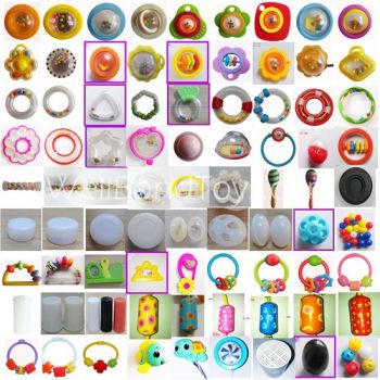 Plastic rattles noise maker toy accessory