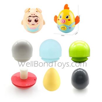 Baby Tumbler Roly Poly Egg Wobble Toy Insert Toy Accessories Wooble Ball
