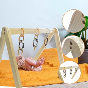Hot Sale Safe Wooden Baby Gym Baby Activity Gym Hanging Toys Wooden Baby Toys Baby Fitness Rack Frame Wooden Baby Play Gym