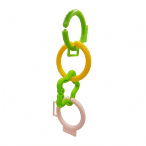 New Teething Ring Safety Rattles Biting Toy Kids Cute Toy Baby TPE Silicone Teether